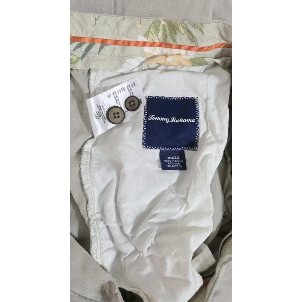 Tommy Bahama Silk Men's Pants 36x32 Beach Casual Khaki Slacks Trousers‎ - Picture 5 of 6